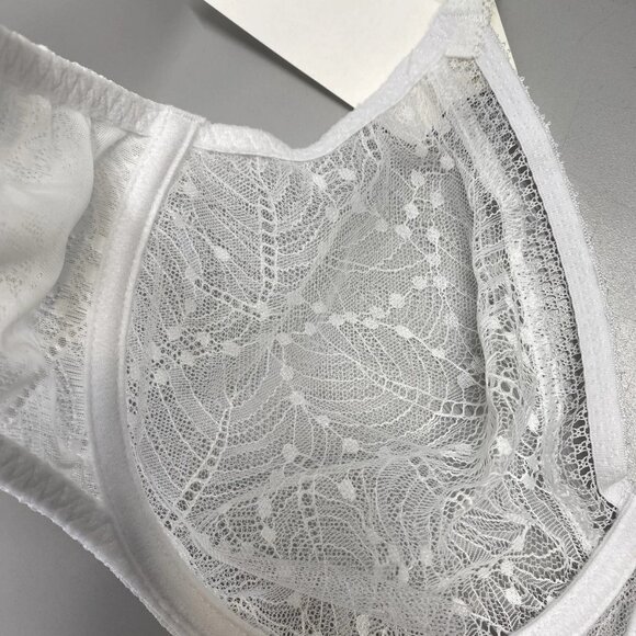NEW SIMONE PERELE Women's Comète Moulded Unlined Underwire Bra White Size 36D - Picture 2 of 9